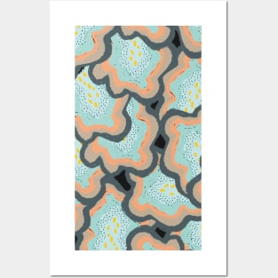 Abstract shell shapes Posters and Art